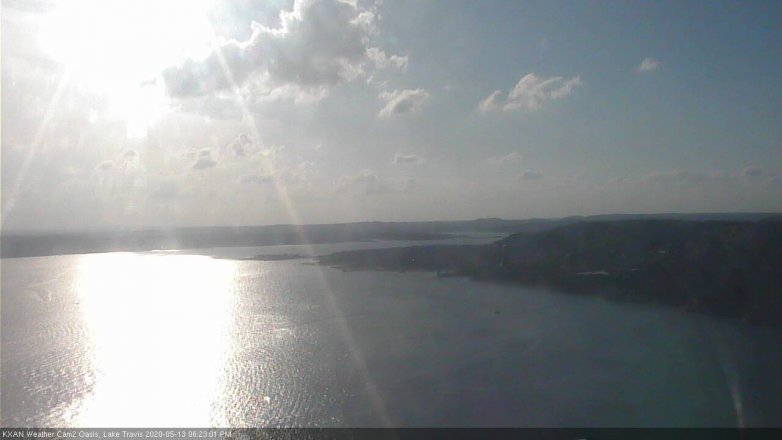 Lake Travis webcam, May 13, 2020 6:25 PM CT