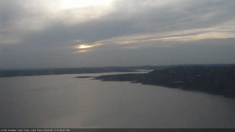 Lake Travis webcam, May 13, 2020 7:45 PM CT