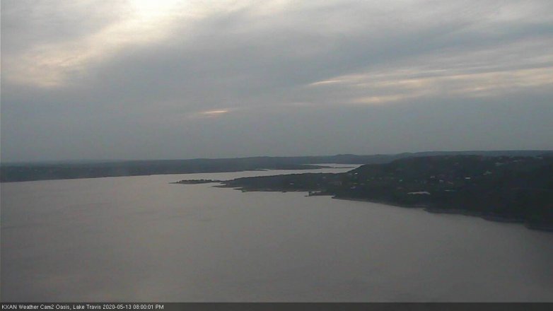 Lake Travis webcam, May 13, 2020 8:00 PM CT