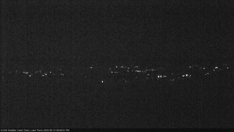 Lake Travis webcam, May 13, 2020 9:45 PM CT