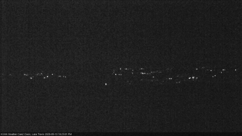 Lake Travis webcam, May 13, 2020 10:25 PM CT