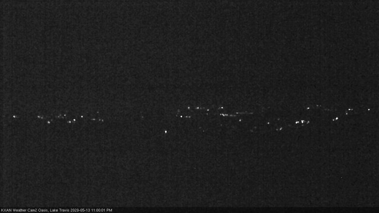 Lake Travis webcam, May 13, 2020 11:00 PM CT