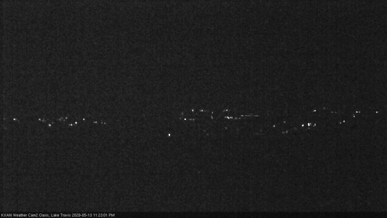 Lake Travis webcam, May 13, 2020 11:25 PM CT