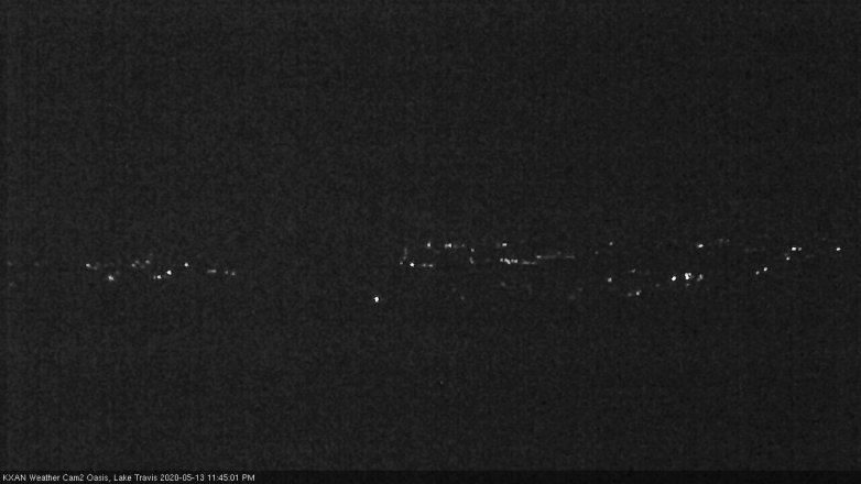 Lake Travis webcam, May 13, 2020 11:45 PM CT
