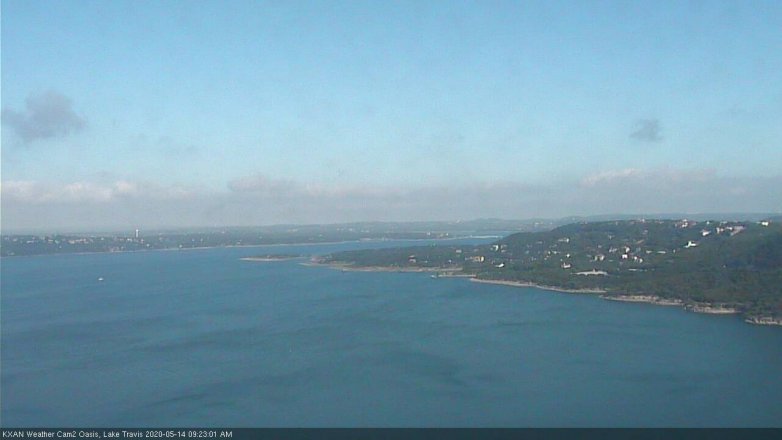 Lake Travis webcam, May 14, 2020 9:25 AM CT