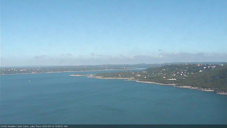 Lake Travis webcam, May 14, 2020 10:00 AM CT
