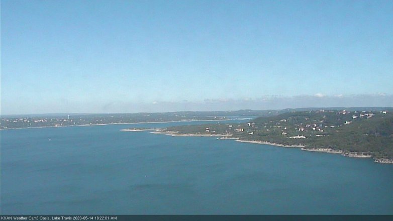 Lake Travis webcam, May 14, 2020 10:25 AM CT