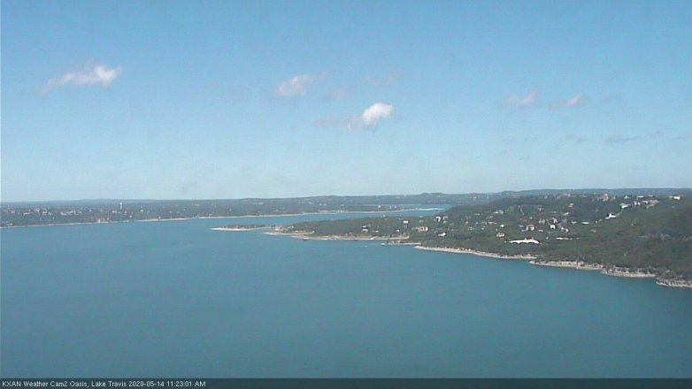 Lake Travis webcam, May 14, 2020 11:25 AM CT