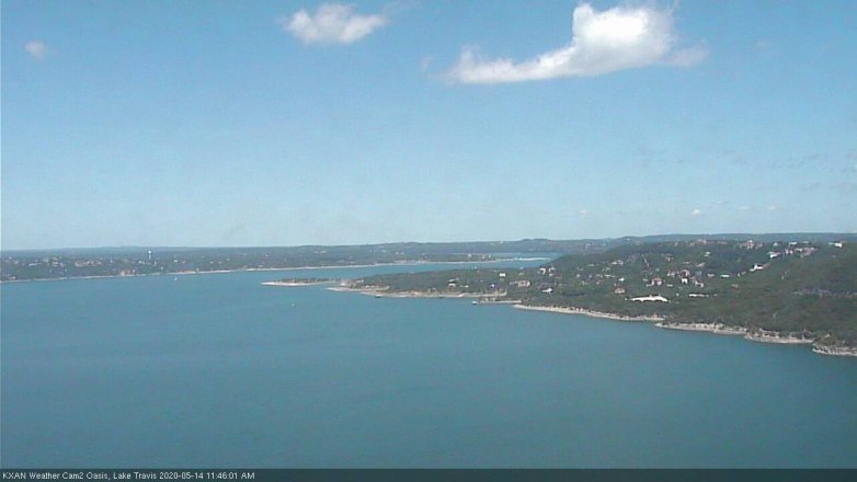 Lake Travis webcam, May 14, 2020 11:45 AM CT