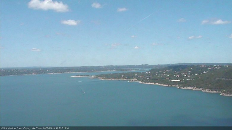 Lake Travis webcam, May 14, 2020 12:25 PM CT