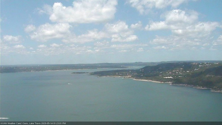 Lake Travis webcam, May 14, 2020 1:25 PM CT