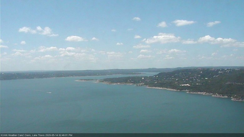 Lake Travis webcam, May 14, 2020 2:45 PM CT