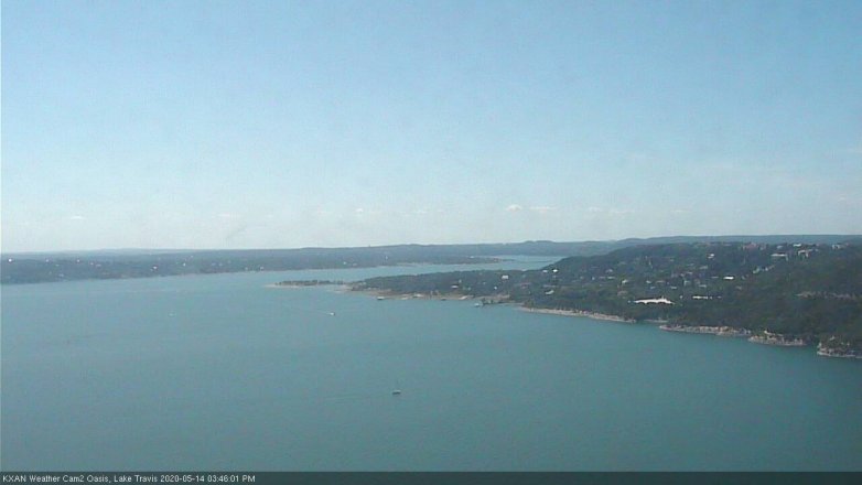 Lake Travis webcam, May 14, 2020 3:45 PM CT