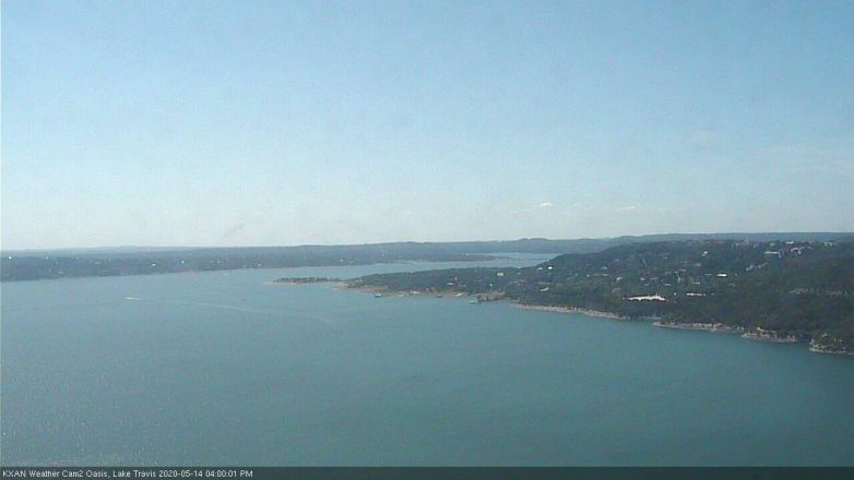 Lake Travis webcam, May 14, 2020 4:00 PM CT
