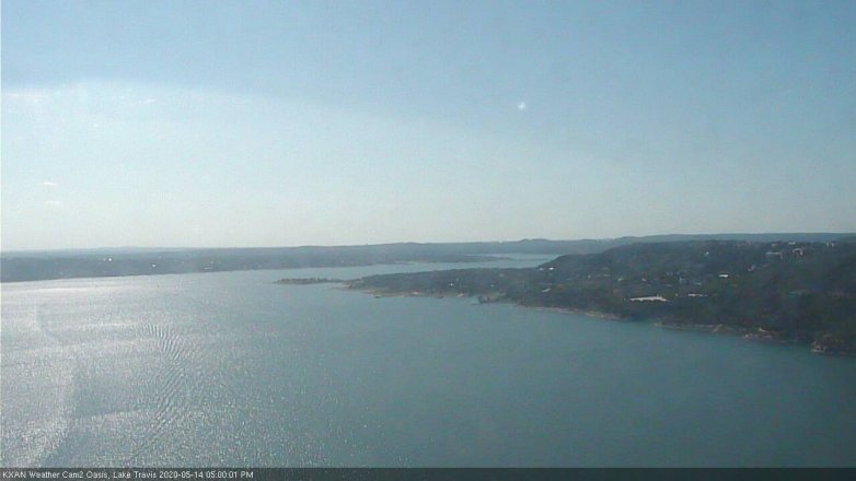 Lake Travis webcam, May 14, 2020 5:00 PM CT