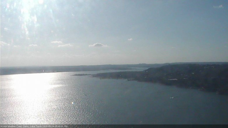 Lake Travis webcam, May 14, 2020 5:45 PM CT