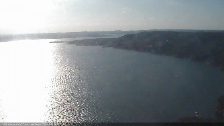 Lake Travis webcam, May 14, 2020 6:25 PM CT