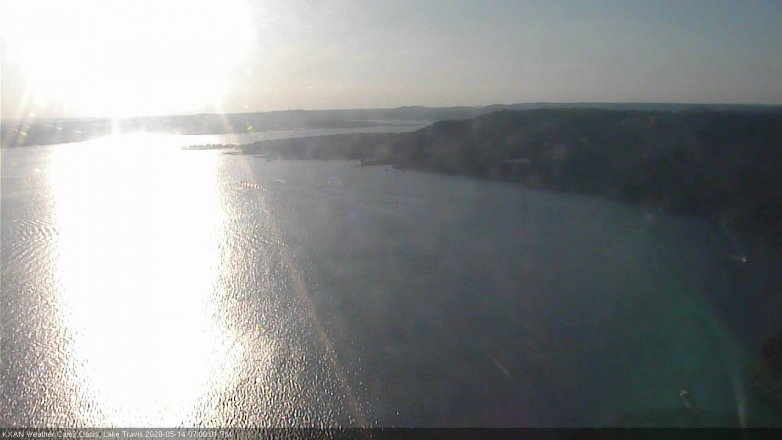 Lake Travis webcam, May 14, 2020 7:00 PM CT