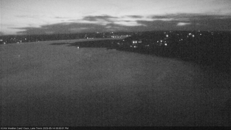Lake Travis webcam, May 14, 2020 9:00 PM CT