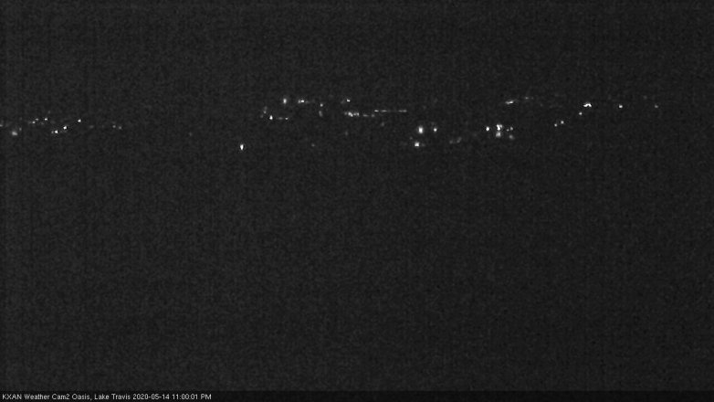 Lake Travis webcam, May 14, 2020 11:00 PM CT