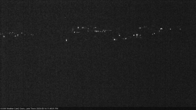 Lake Travis webcam, May 14, 2020 11:45 PM CT