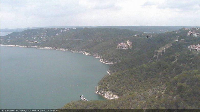 Lake Travis webcam, May 15, 2020 1:00 PM CT