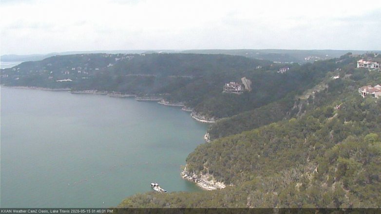 Lake Travis webcam, May 15, 2020 1:45 PM CT