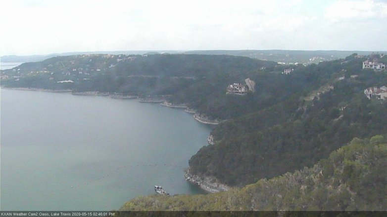 Lake Travis webcam, May 15, 2020 2:45 PM CT