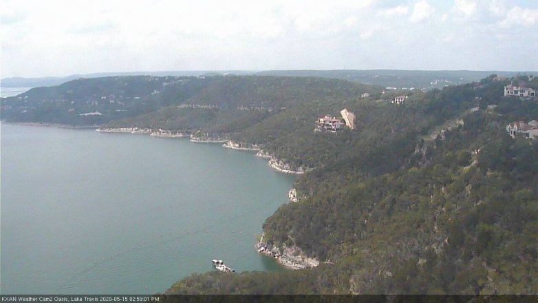 Lake Travis webcam, May 15, 2020 3:00 PM CT