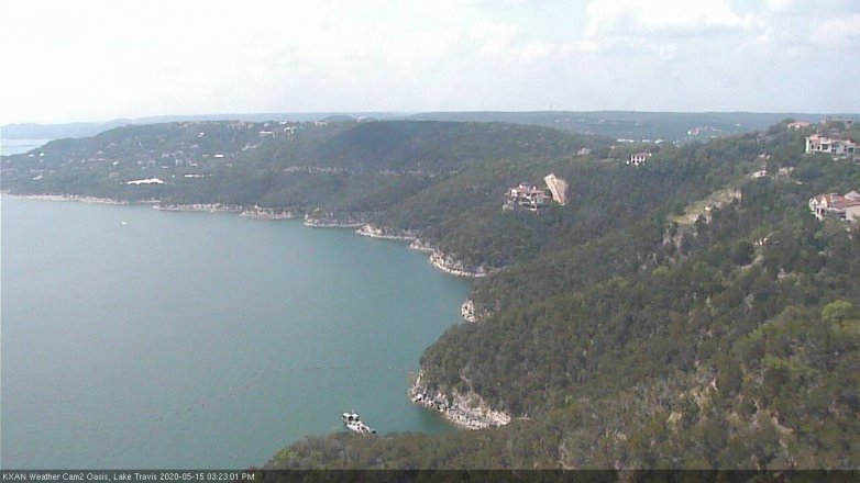 Lake Travis webcam, May 15, 2020 3:25 PM CT