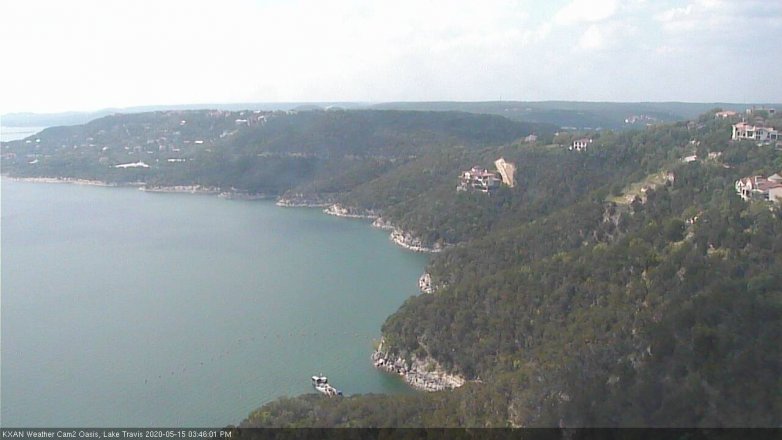 Lake Travis webcam, May 15, 2020 3:45 PM CT