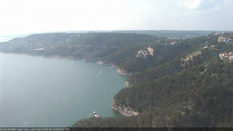 Lake Travis webcam, May 15, 2020 5:00 PM CT