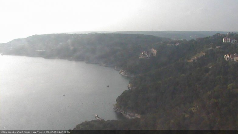 Lake Travis webcam, May 15, 2020 6:45 PM CT