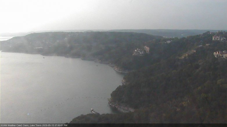 Lake Travis webcam, May 15, 2020 7:00 PM CT