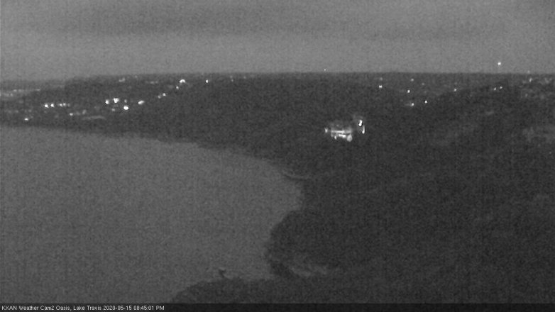 Lake Travis webcam, May 15, 2020 8:45 PM CT