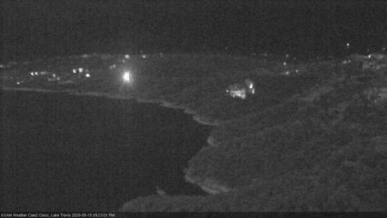 Lake Travis webcam, May 15, 2020 9:25 PM CT