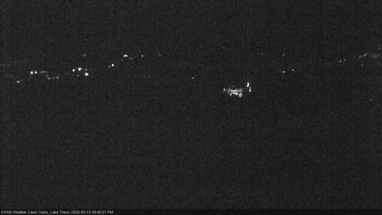 Lake Travis webcam, May 15, 2020 9:45 PM CT
