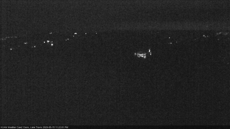 Lake Travis webcam, May 15, 2020 11:25 PM CT