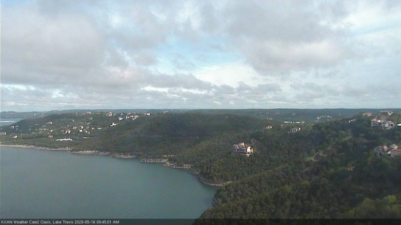 Lake Travis webcam, May 16, 2020 9:45 AM CT