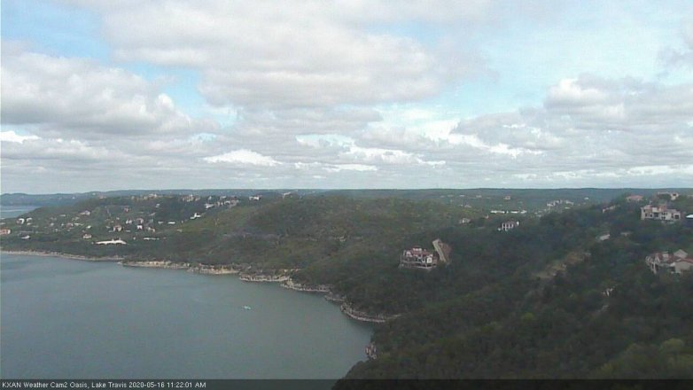 Lake Travis webcam, May 16, 2020 11:25 AM CT
