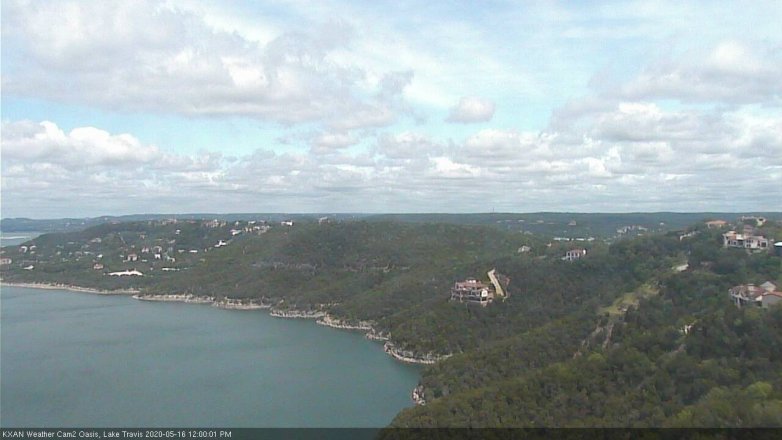 Lake Travis webcam, May 16, 2020 12:00 PM CT