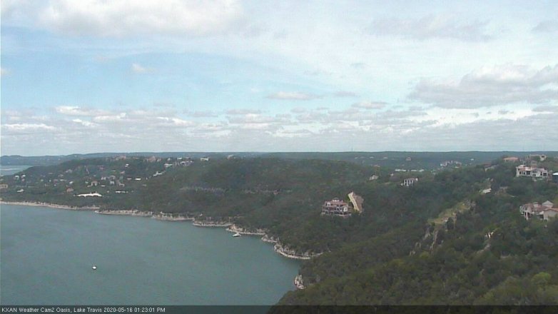 Lake Travis webcam, May 16, 2020 1:25 PM CT