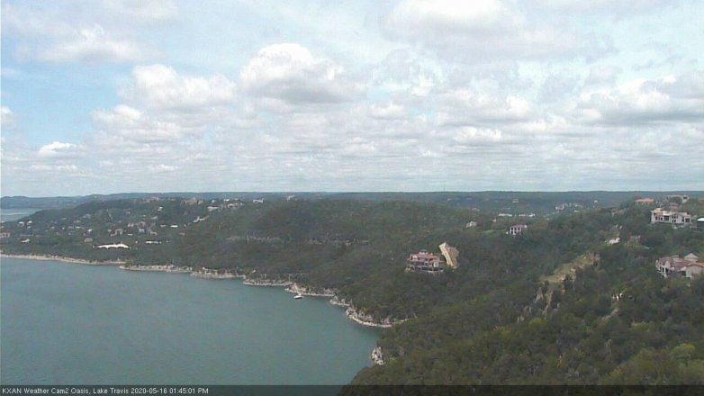 Lake Travis webcam, May 16, 2020 1:45 PM CT
