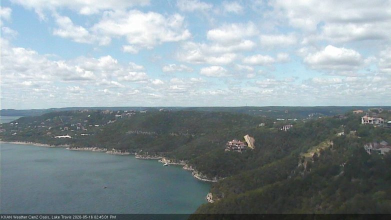 Lake Travis webcam, May 16, 2020 2:45 PM CT