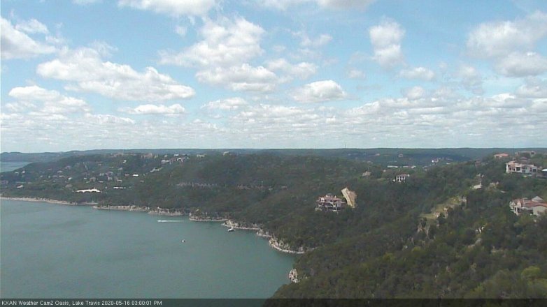 Lake Travis webcam, May 16, 2020 3:00 PM CT