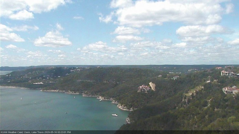 Lake Travis webcam, May 16, 2020 3:25 PM CT