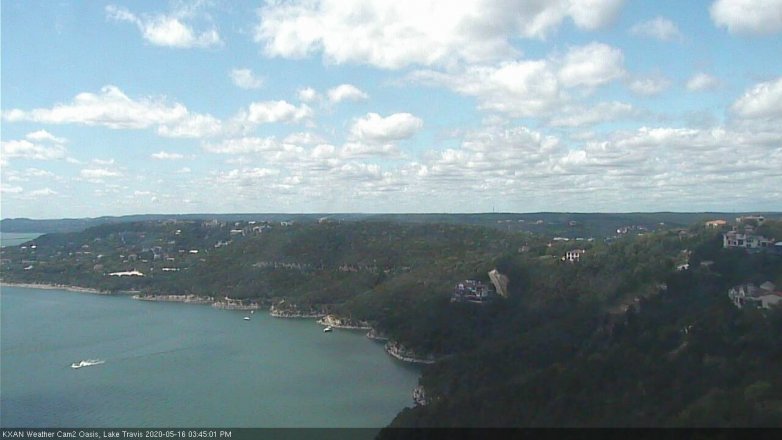 Lake Travis webcam, May 16, 2020 3:45 PM CT