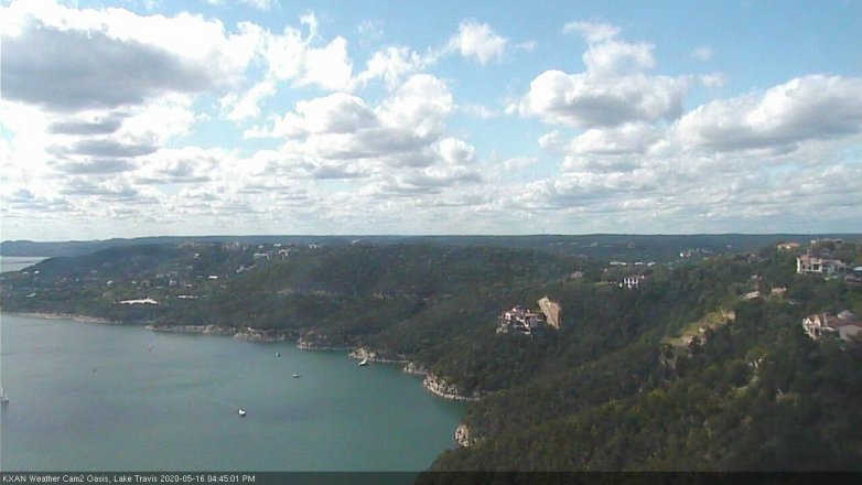 Lake Travis webcam, May 16, 2020 4:45 PM CT
