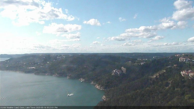 Lake Travis webcam, May 16, 2020 5:25 PM CT