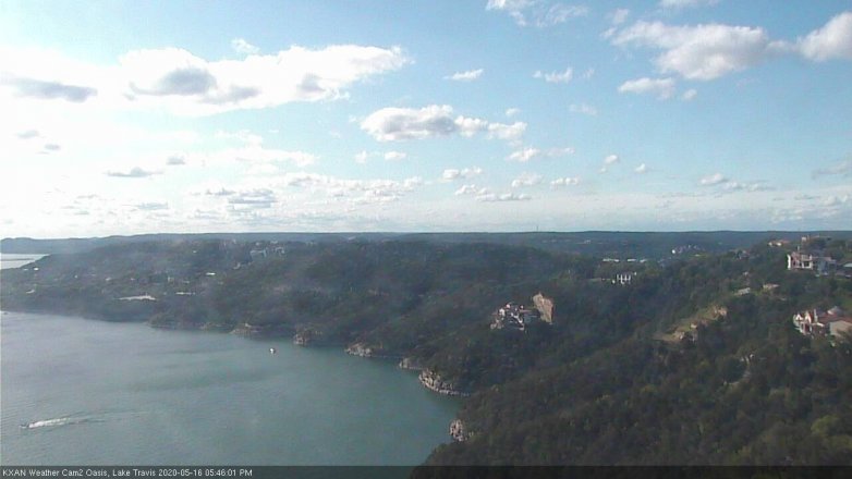 Lake Travis webcam, May 16, 2020 5:45 PM CT